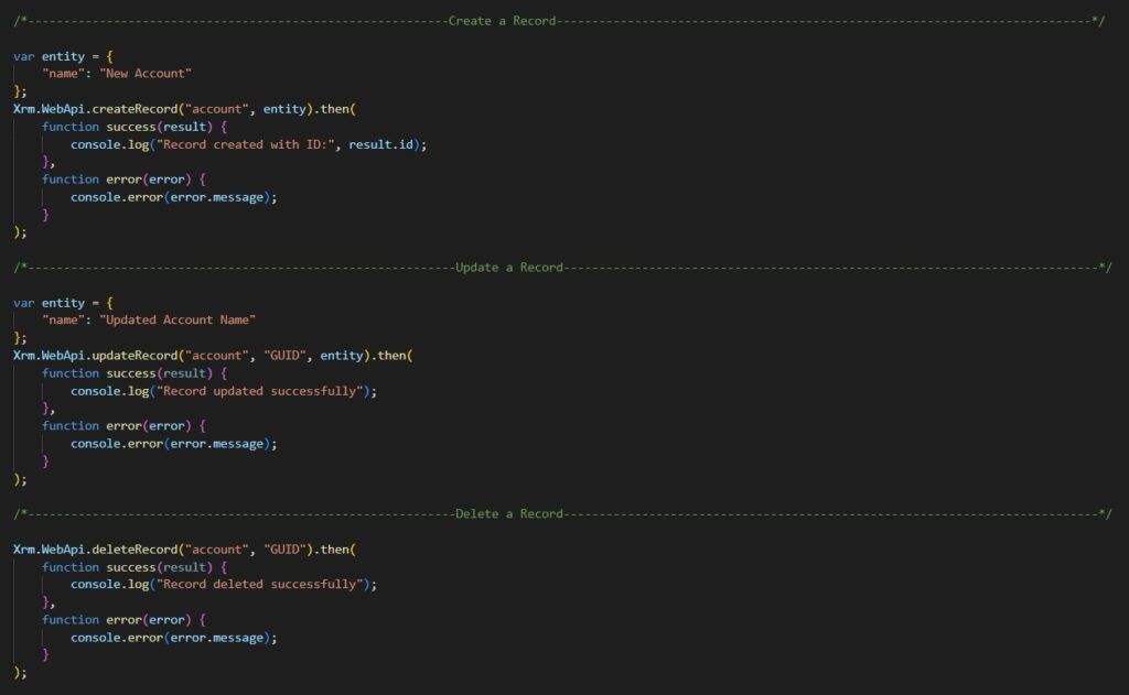 Easy JavaScript Examples for Dynamics 365 CRM – Repository - CloudFronts